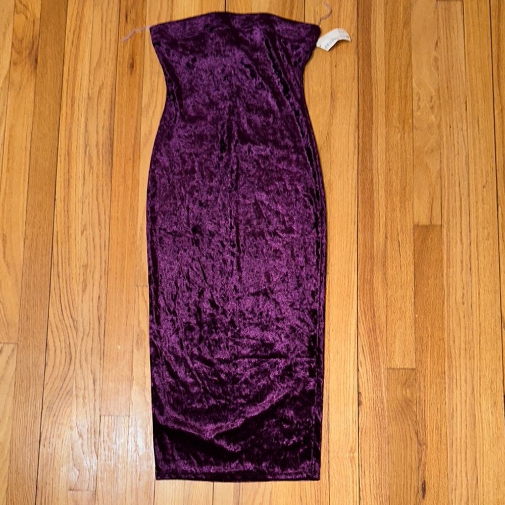 Elegant Purple Velvet Dress